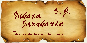 Vukota Jaraković vizit kartica